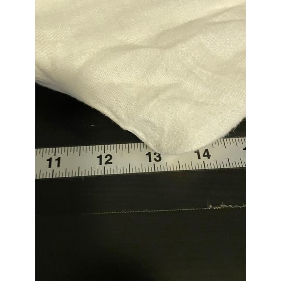 Marina Sport Marina Rinaldi Pants Womens 25 White Cropped Wide Leg Italy READ - Picture 9 of 11